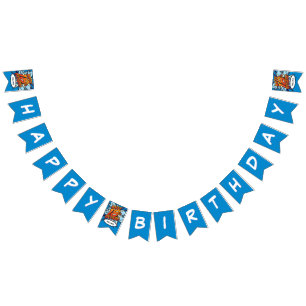 Banderines FELIZ CUMPLEAÑOS 18 Comic Book Pop Art