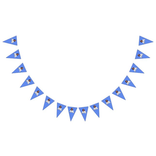 Banderines Feliz cumpleaños a Kamala Harris (Todo)