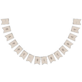 Banderines Feliz cumpleaños al avión Bunting