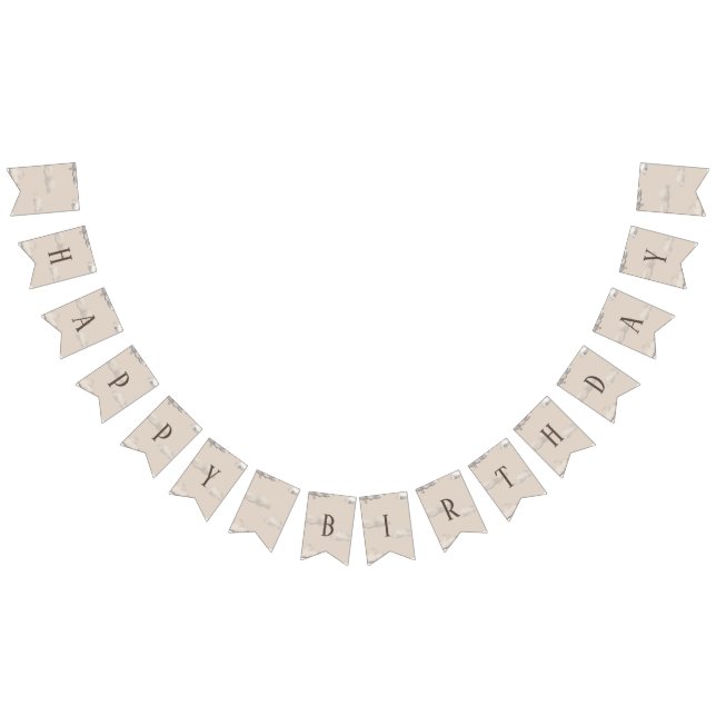 Banderines Feliz cumpleaños al avión Bunting (Todo)