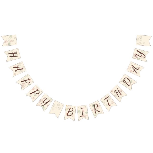 Banderines Feliz cumpleaños Chica 01 (Todo)