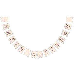 Banderines Feliz cumpleaños Chica 01