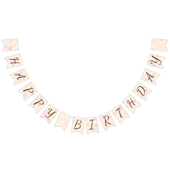 Banderines Feliz cumpleaños Chica 01 (Todo)