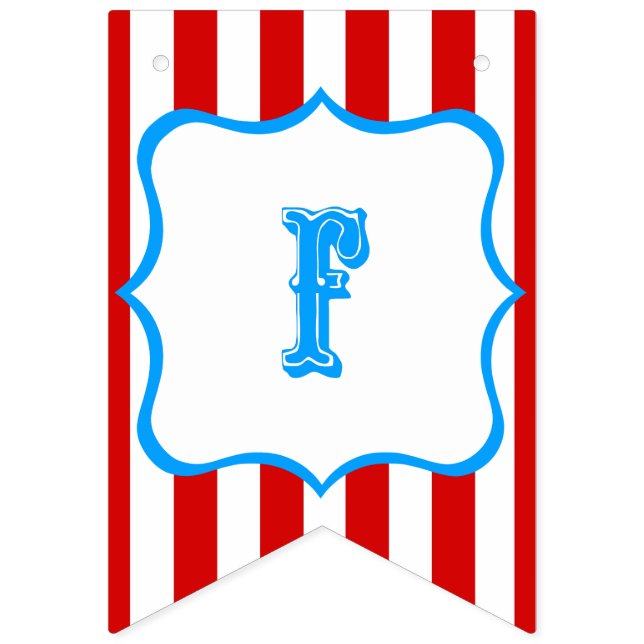 Banderines Feliz cumpleaños - Circo (Primera bandera)