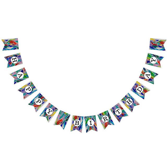 Banderines Feliz cumpleaños colorido (Todo)