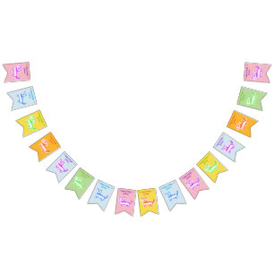 Banderines feliz cumpleaños dulce personalizado gato persona