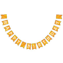 Feliz cumpleaños en acuarela de oro