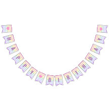 Feliz cumpleaños Pastel con rayas blancas arcoiris