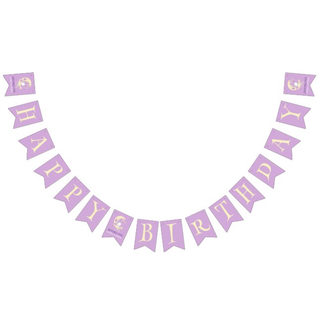 Banderines Feliz cumpleaños Spooky un fantasma en la luna Boo (Todo)