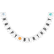 Feliz Cumpleaños Sun Y Planetas Bunting