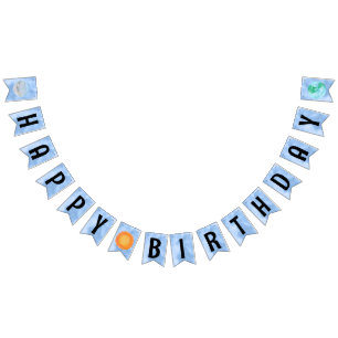 Banderines Feliz Cumpleaños Sun Y Planetas Bunting