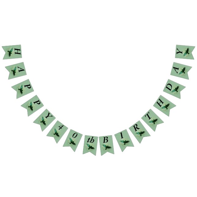 Banderines Feliz cumpleaños Transparente Flying Black Crow Gr (Todo)