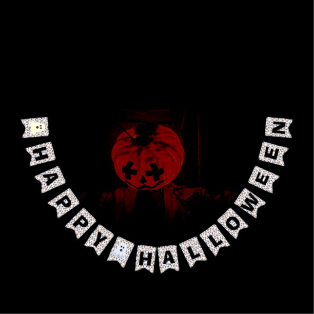 Banderines Feliz deseo de Halloween - Tema de Halloween (Subido por el creador)