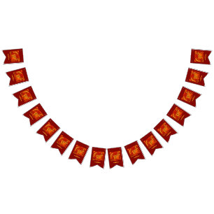 Banderines Feliz Día de Acción de Gracias Naranja Abstracto G