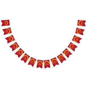 Banderines Feliz Día de Acción de Gracias Yellows Red Añadir 