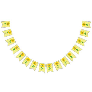 Banderines Feliz Día de las Abejas Cumpleaños Bumblebee