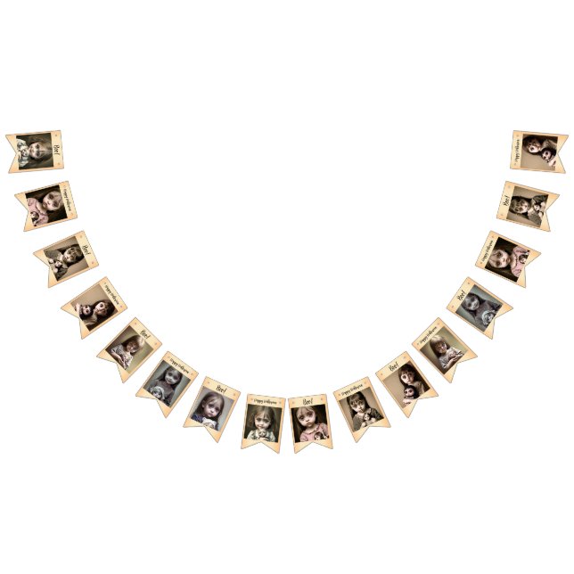 Banderines Feliz Halloween Niña con muñecas espeluznantes (Todo)