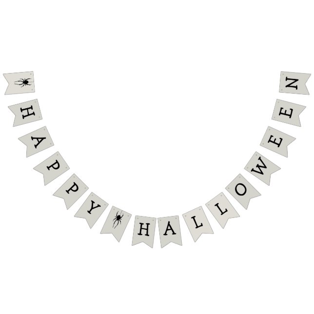 Banderines Feliz Halloween Spider Bunder Flag (Todo)