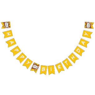 Banderines FELIZ Libro de historietas de cumpleaños