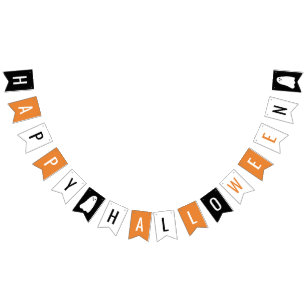 Banderines Feliz Personalizable de Halloween