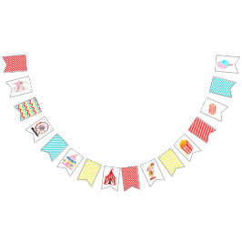 Banderines Festival de Carnaval de Circus Cute Fiesta de niño