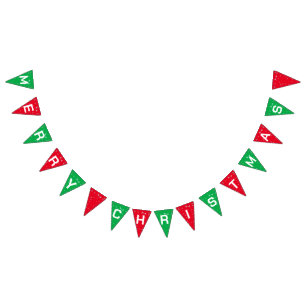 Banderines Festividad divertida Navidad Nieve roja y vacacion