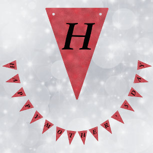 Banderines Festividad Feliz Día de la Madre Estrella Roja est