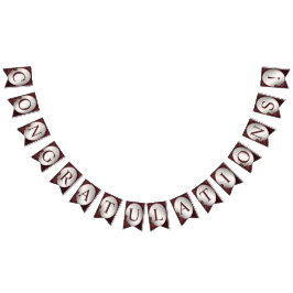 Banderines Fiesta de bienvenida Monograma Flores rosadas roja