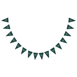Banderines Fiesta de Boda Verde Esmeralda