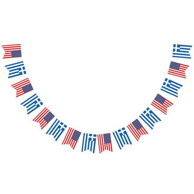 Banderines Fiesta de bodas internacional estadounidense y gri (Todo)