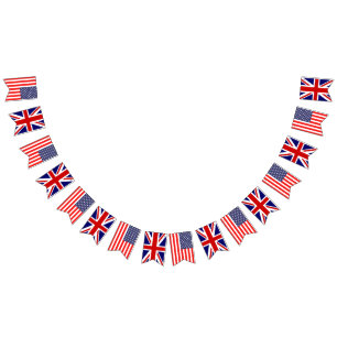 Banderines Fiesta de bodas Jack English de la Unión Británica