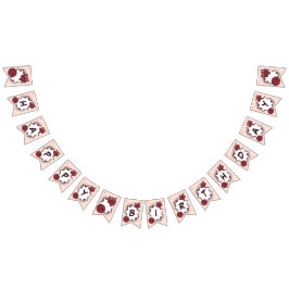 Banderines Fiesta de bolos de cumpleaños feliz