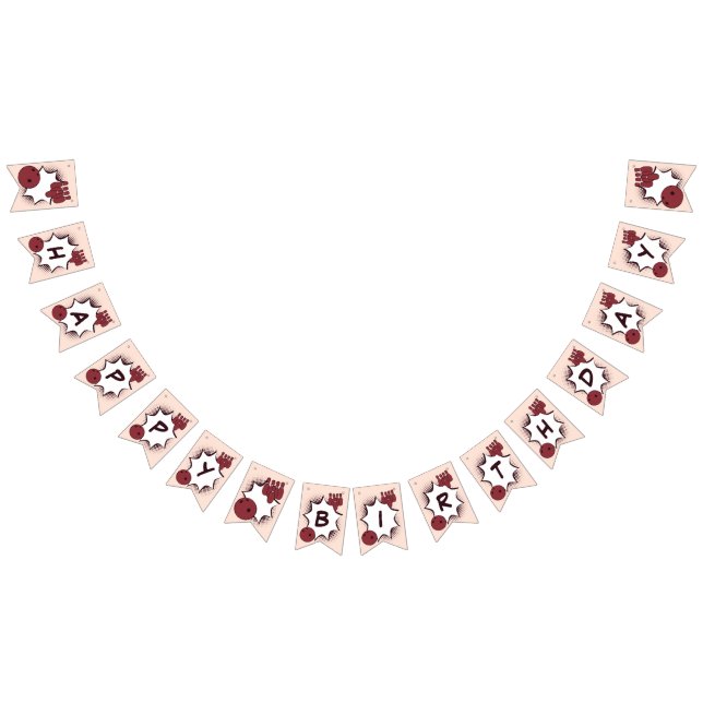 Banderines Fiesta de bolos de cumpleaños feliz (Todo)