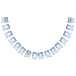 Banderines Fiesta de cumpleaños con globos