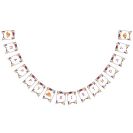 Banderines Fiesta de cumpleaños de calabaza burdeos de otoño