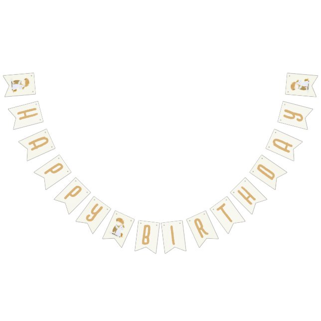 Banderines Fiesta de cumpleaños de chico y Pony, cumpleaños f (Todo)