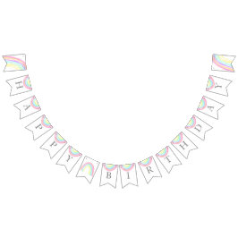 Banderines Fiesta de cumpleaños de color arcoiris