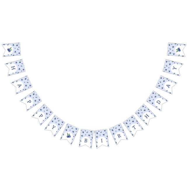 Banderines Fiesta de cumpleaños de dulces de arándanos de col (Todo)