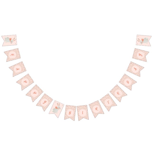 Banderines Fiesta de cumpleaños de fresa y conejo (Todo)