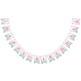 Banderines Fiesta de cumpleaños de la princesa rosa Fantasy