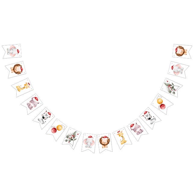 Banderines Fiesta de cumpleaños de Navidades infantiles (Todo)