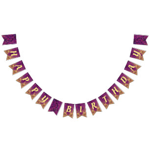 Banderines Fiesta de cumpleaños de Purple Leaves
