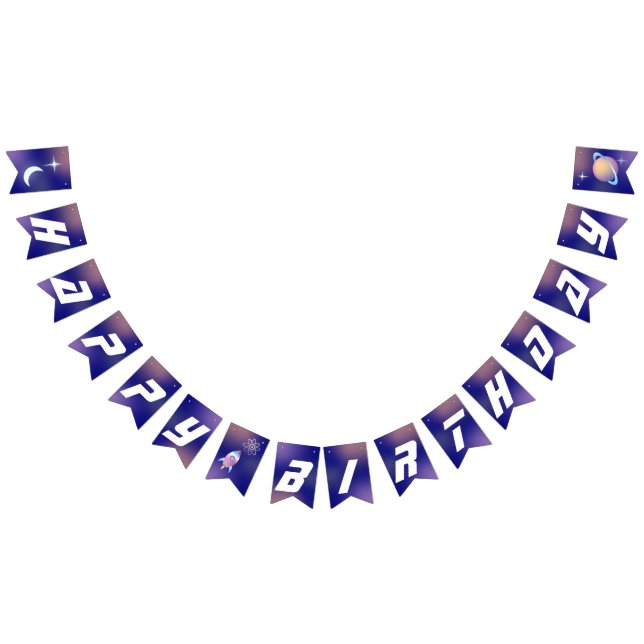 Banderines Fiesta de cumpleaños del espacio ultraterrestre (Todo)