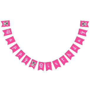 Banderines Fiesta de cumpleaños del niño con el arco iris d