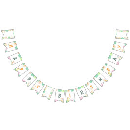 Banderines Fiesta de cumpleaños feliz jungla de dinosaurios