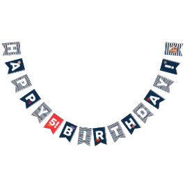 Banderines Fiesta de cumpleaños para niños con animales marin