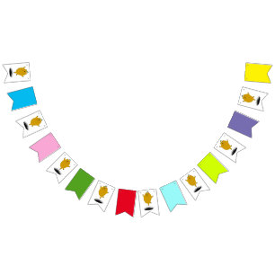 Banderines Fiesta de cumpleaños por el Día de la Marmota