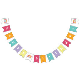 Banderines Fiesta de Cumpleaños Rainbow Bright