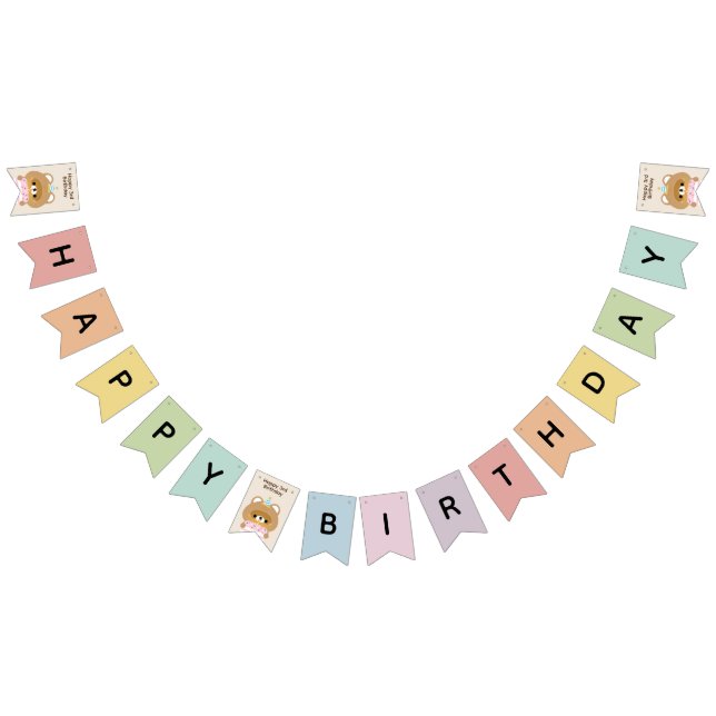 Banderines Fiesta de cumpleaños simple y divertida (Todo)