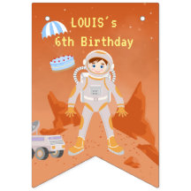 fiesta de cumpleaños temática de niño astronauta e